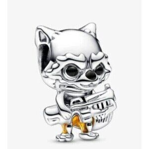 Marvel Guardians of the Galaxy Rocket Raccoon Charm, 925 Sterling Silver Charm